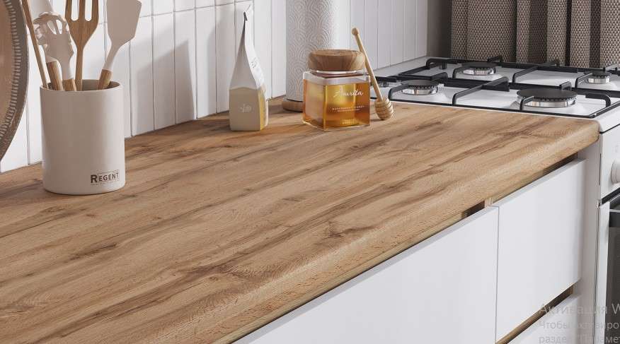 Кухня Хелен 1,7м (50) белый/дуб крафт золото