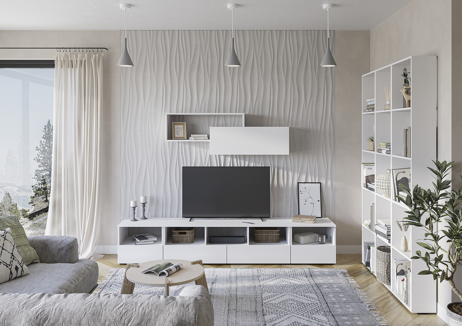 Хелен ТБ 01 Тумба прикроватная (50) белый АКЦИЯ 2700