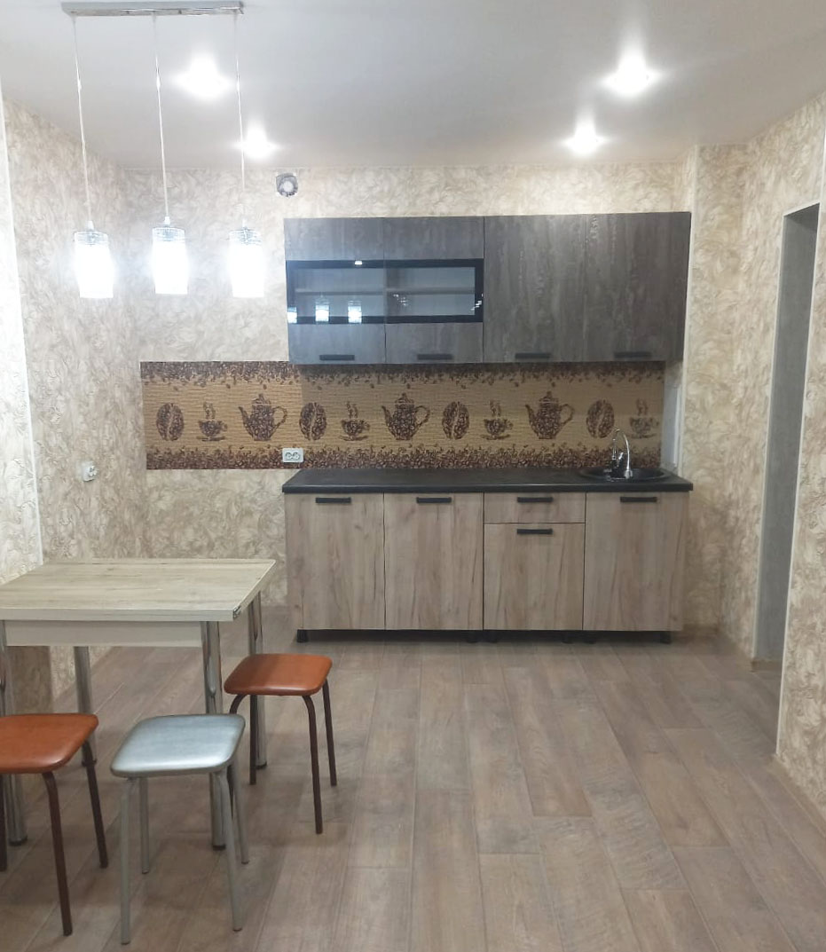 Кухня Эдинбург 2,0м (50) железный камень/дуб крафт серый