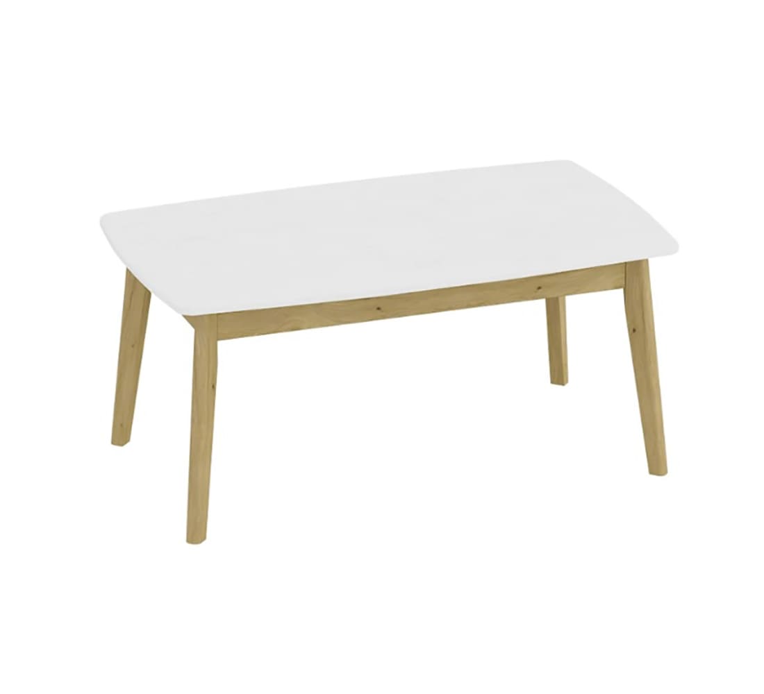 Стол журнальный Калгари (02) дуб натуральный светлый /белый матовый АКЦИЯ 4500