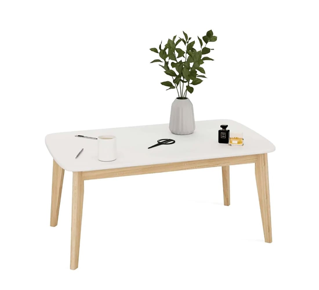 Стол журнальный Калгари (02) дуб натуральный светлый /белый матовый АКЦИЯ 4500