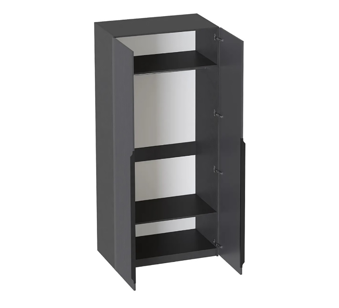 Нора Шкаф 2 дв. (02) металл Бруклин/графит