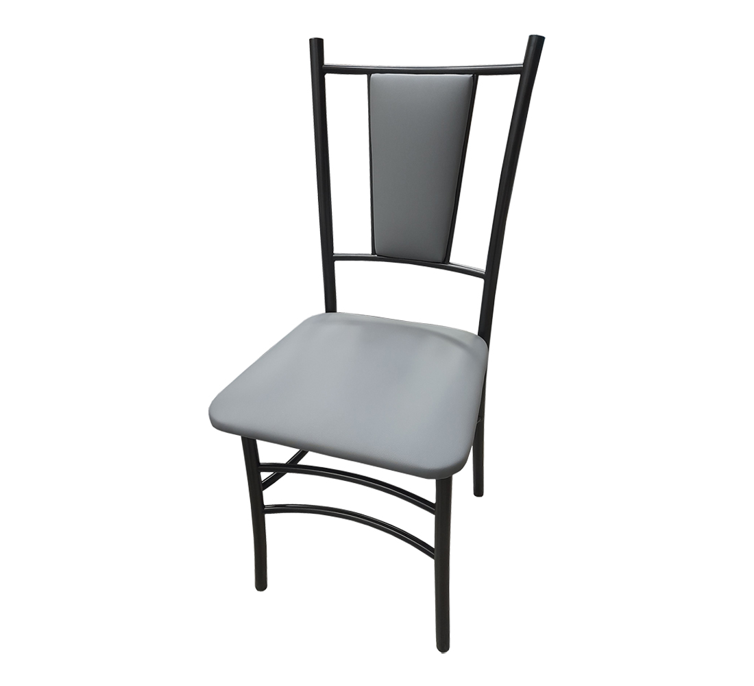 Стул Марсель (111) каркас черный/экокожа серая Стул Марсель (111) каркас черный/экокожа серая