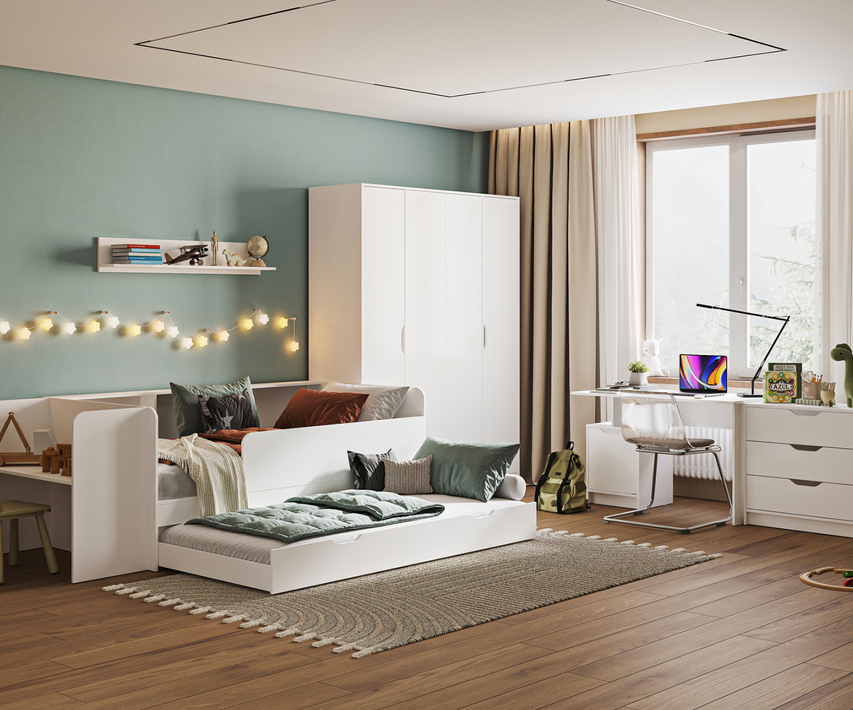 Руна СТ 01 Стол письменный (50) белый