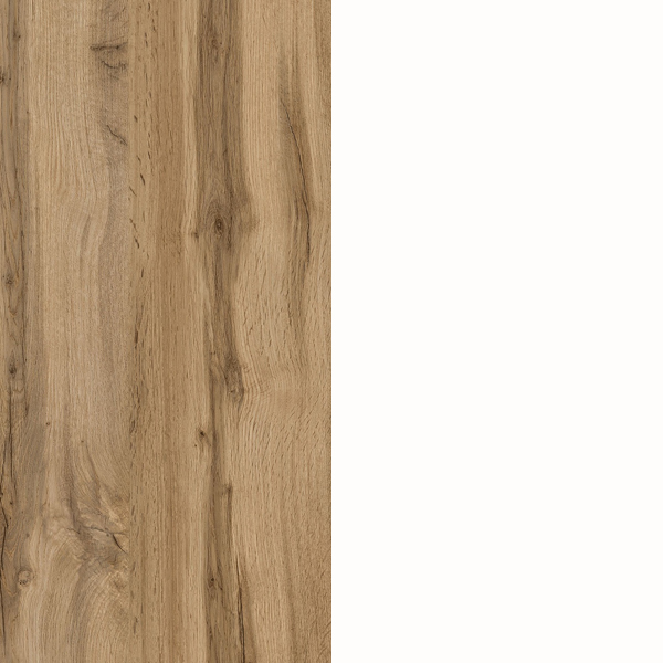 Джуна Мод.ДЖ-1 Шкаф для посуды лам.белый-лам.дуб вотан УЦЕНКА