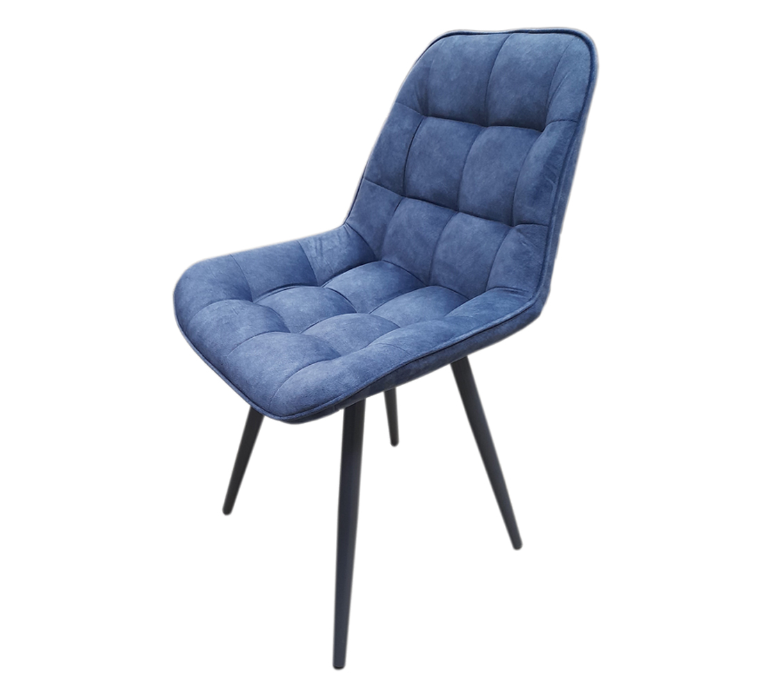 Стул Бруно  (111) каркас графит/велюр тип 1 синий Стул Бруно  (111) каркас графит/велюр тип 1 синий